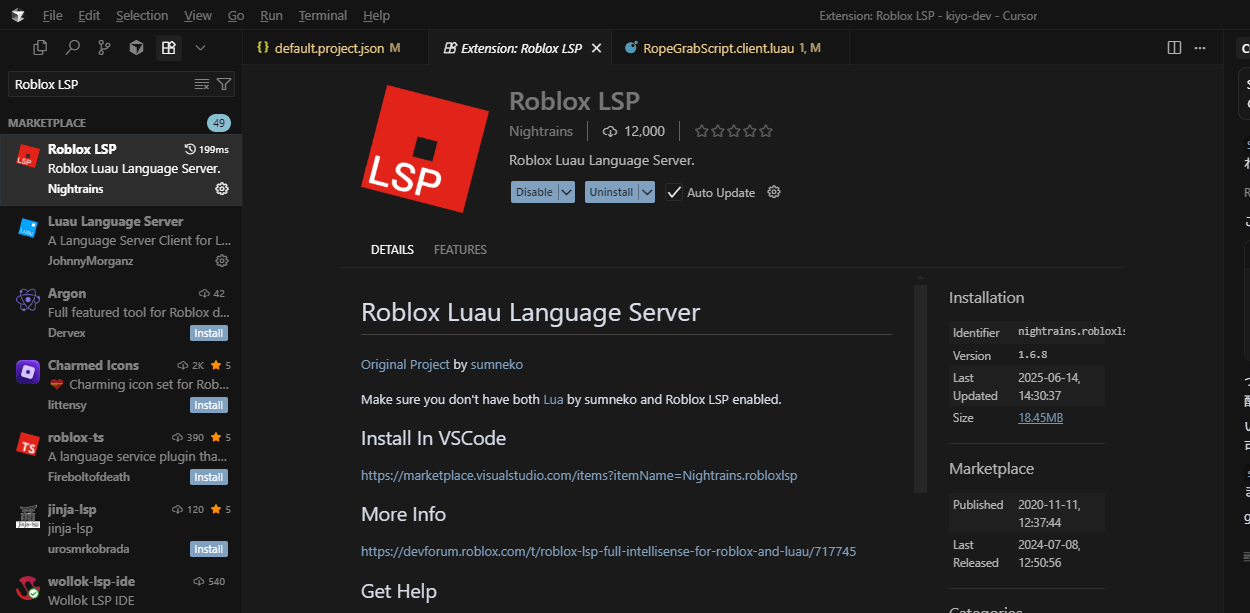 Roblox LSP
